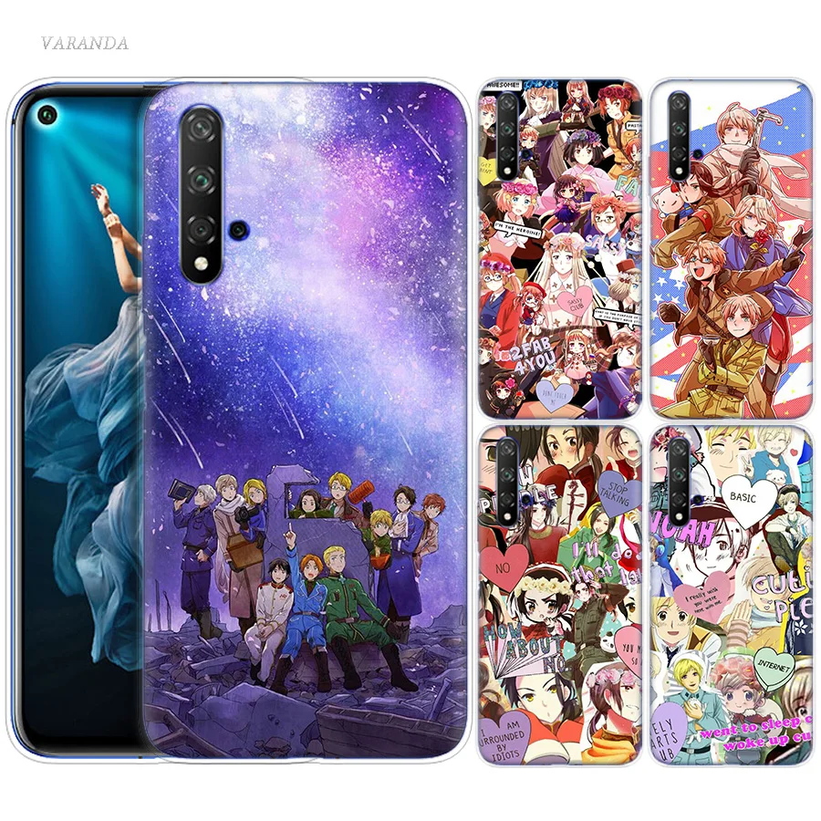 

Axis Powers Hetalia Case for Huawei Honor 8X 8C 8 9 10 20 Play 8A lite Pro V20 Y9 Y7 Y6 Y5 Prime 2018 2019 TPU Anime Phone Bags