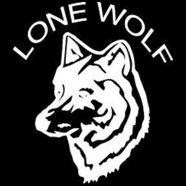 13.7cm*15.7cm Lone Wolf Fashion Animal Decal Vinyl Car Sticker S4 0857