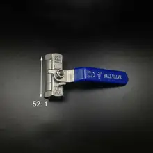 304 Нержавеющая сталь редуктор Порты и разъёмы 1 шаровой кран DN15 1/" BSP Женский воды газойль 16 бар 0-80 C