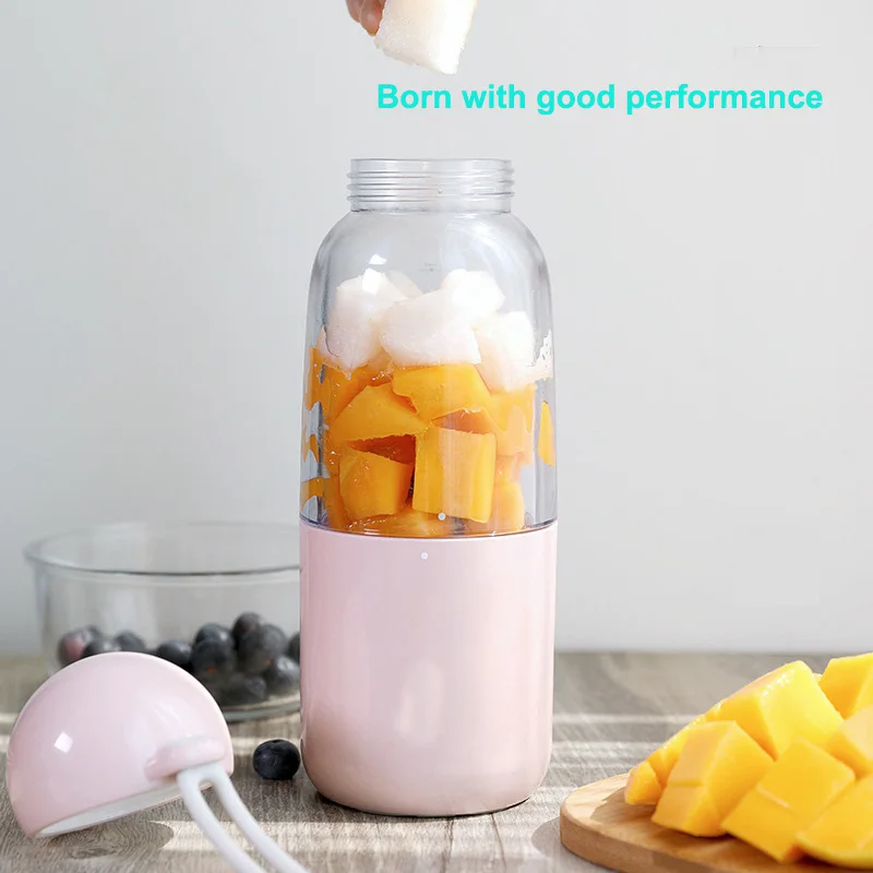 Usb Charging Portable Electric Juicer Blender Fruit Baby Food Milkshake Mixer Machine Juice Maker Machine Household
