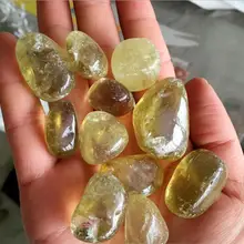 Натуральный топаз рок-н-желтый прозрачный камень 10~ 30 см