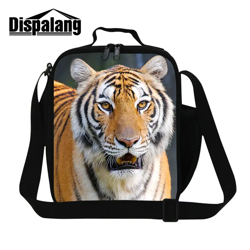 Dispalang 3D tiger printing thermal insulated lunch bag patterns for boys kids food bag personalized lunch bags for men lunchbox boys-lunch-bag : image Dispalang 3D tiger printing thermal insulated lunch bag patterns for boys kids food bag personalized lunch bags for men lunchbox boys-lunch-bag