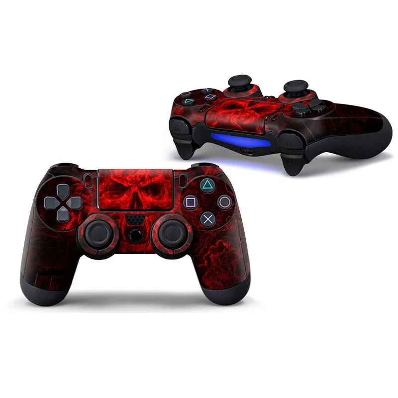 Синий череп Защитная крышка наклейка для PS4 контроллер кожи для Playstation 4 наклейка аксессуары