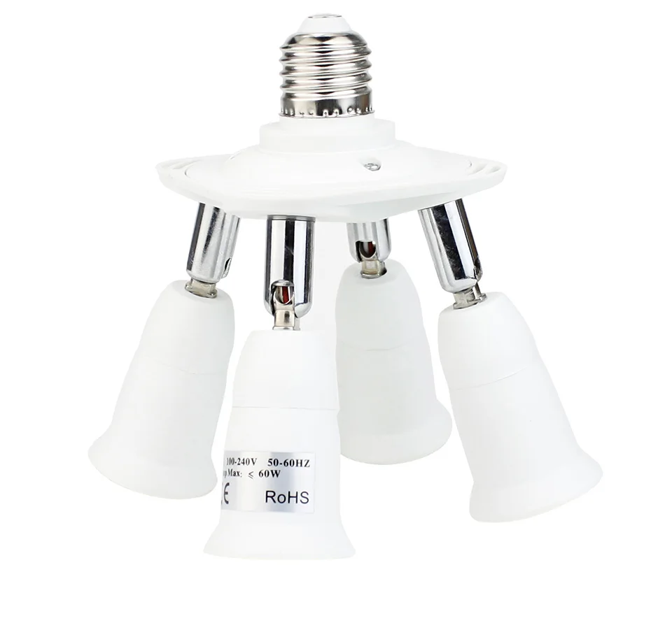 E27 цоколь лампы 60 Вт каждая розетка PBT 90 V-240 V светодиодный потолочный светильник база для переходника адаптер лампы гибкая домашняя лампы дневного света для студии светодиодные лампы