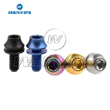 Wanyifa Titanium Bolt M5x12mm with Washers Bike Bottle Holder Screw Bicycle Water Bottle Cage Bolts