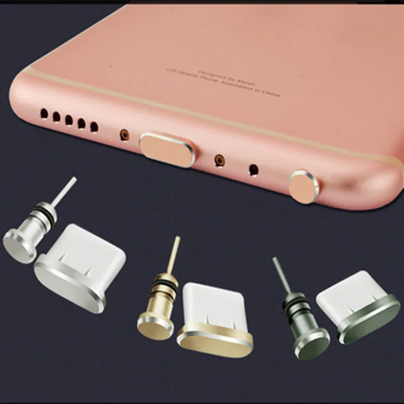 

Type C Anti Dust Plug Set USB Type-C Port and 3.5mm Earphone Jack Plug For Samsung Galaxy S8 S9 Plus Huawei P10 P20