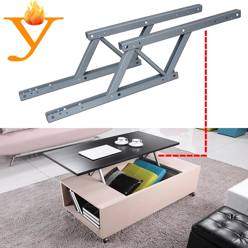 

furniture frame easy rise and fold table/desk top coffee table mechanism with 455mm length B03