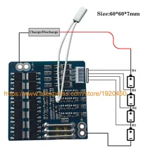 4S 30A Li-lion литиевая батарея 18650 Защитная плата зарядного устройства 14,4 В 14,8 в 16,8 в PCM BMS аккумулятор с балансировкой