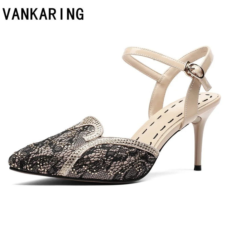 

brand shoes summer shoes black leather women pumps sexy high heels genuine leather ladies casual party dress gladiator sandals
