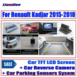 Liandlee CCD обратная камера заднего вида для Renault Kadjar 2015-2018 цифровая парковка система датчиков/автомобиль HD монитор дисплей