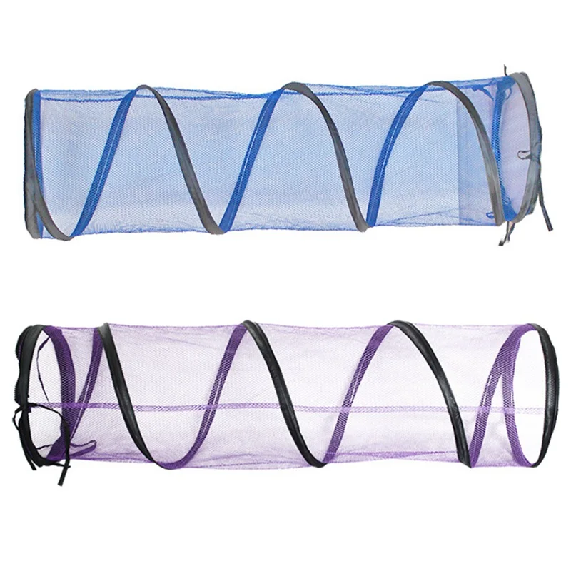 Transparent Foldable Cat Tunnel Pet Tunne Folded Outdoor Cat Tunnel Tent Playground Zipper Design Rabbit Play Tunnel Pet Toys