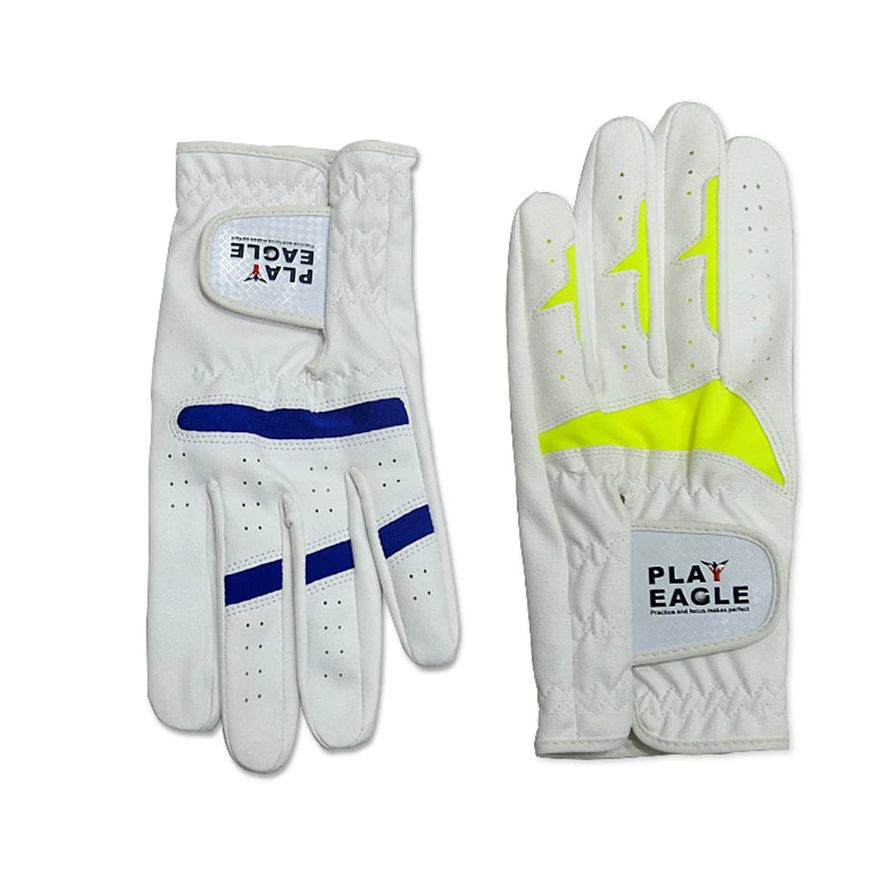 PLAYEAGLE дышащая мягкая левая рука перчатки для гольфа, дышащие анти-скольжение нано левая рука открытый спортивные перчатки для мужчин