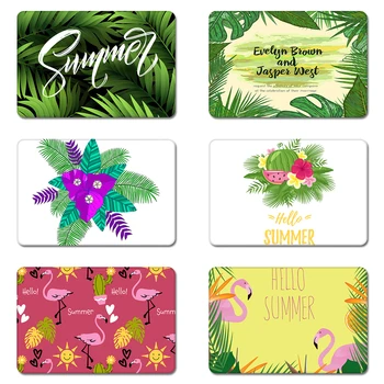 

Summer Tropical Leaves Flamingos Cool Designs Nature Rubber Table Mouse Pad Laptop Computer Enclosure Mousepad Mat