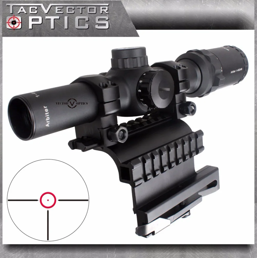 Vector Optics AK47 AK74 1 4x24 Компактный Тактический прицел 30 мм с боковой рейкой AK 47 74 QD