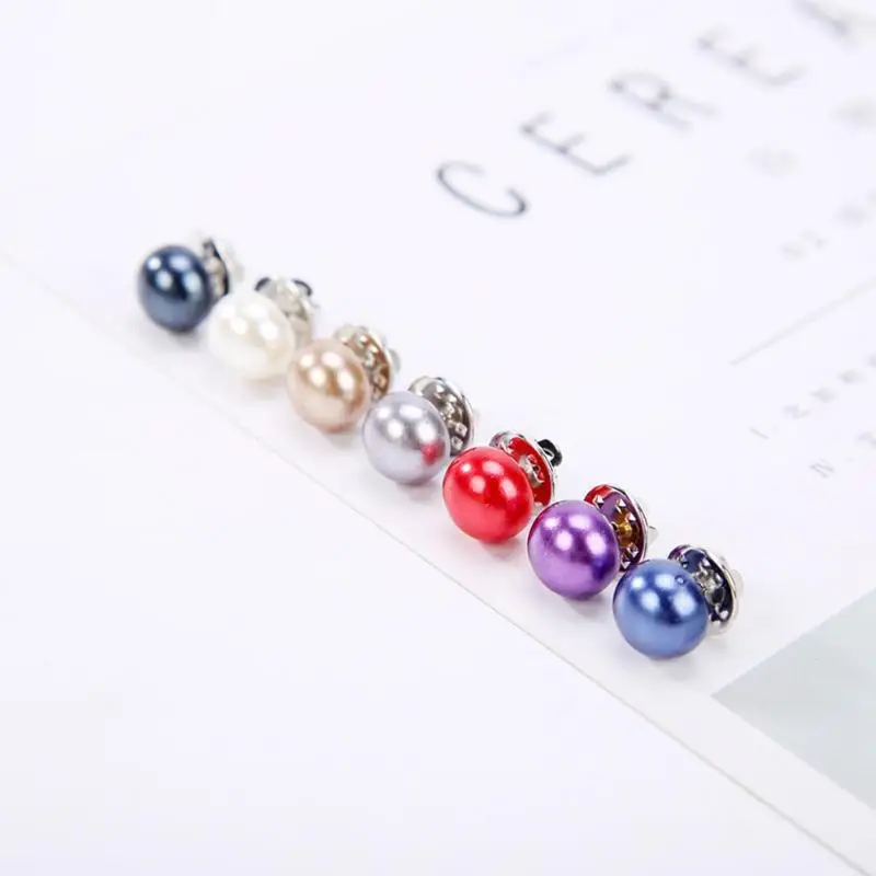 

Simple Pearls Brooches for Women Buckle Brooch Collar Fashion Women Costume Brooches Imitation Pearl Brooch Jewelry Gift broche