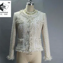 Hss0332 Для женщин небольшой ароматный дамы темперамент пальто узкого кроя