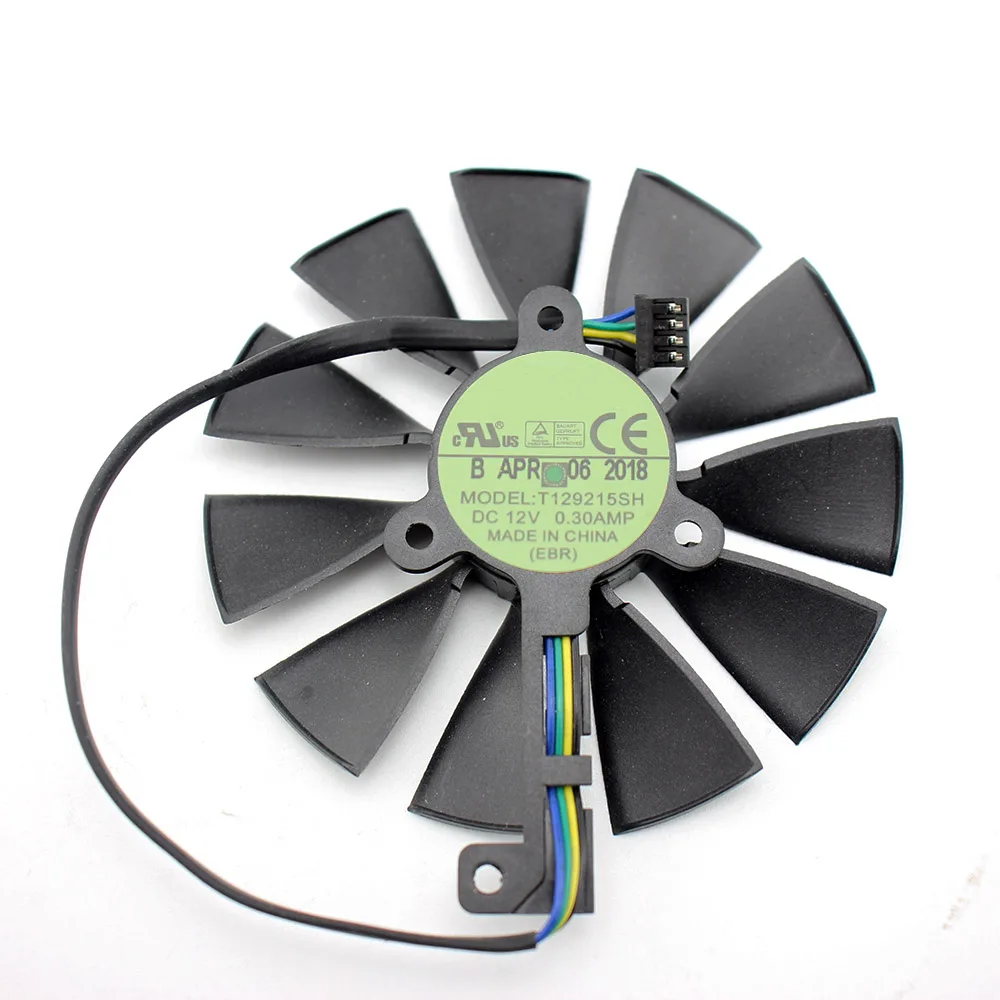 Кулер для карт 87 мм T129215SH кулер видеокарт ASUS GeForce RTX2080 RTX2060 4pin RTX 2060 2070
