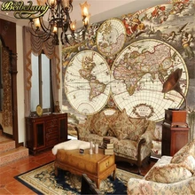 Beibehang европейская живопись цветная карта древние карты Европы живопись обои фон офисные карты фото 3d обои