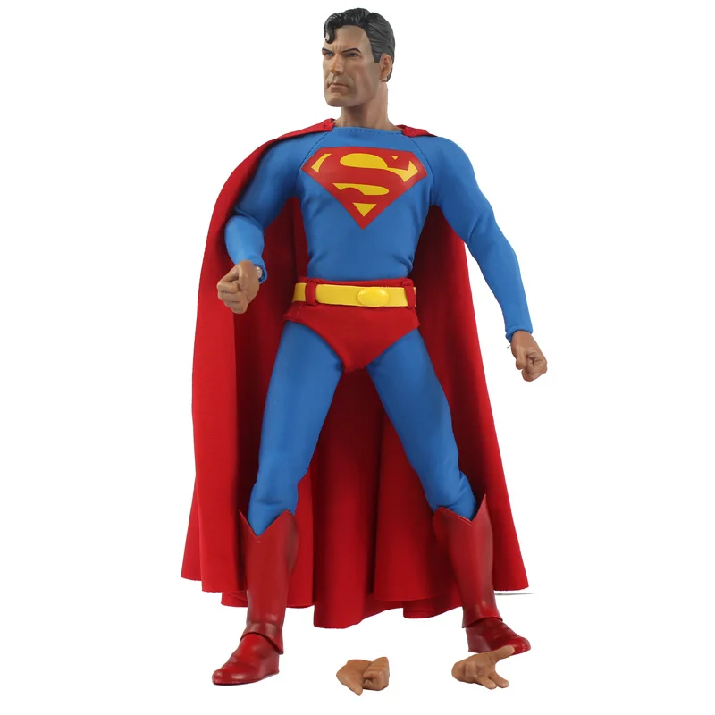 32cm DC Comic Superman Action Figure Anime Doll Toy Collectible Anime Cartoon Movies Model Toys for