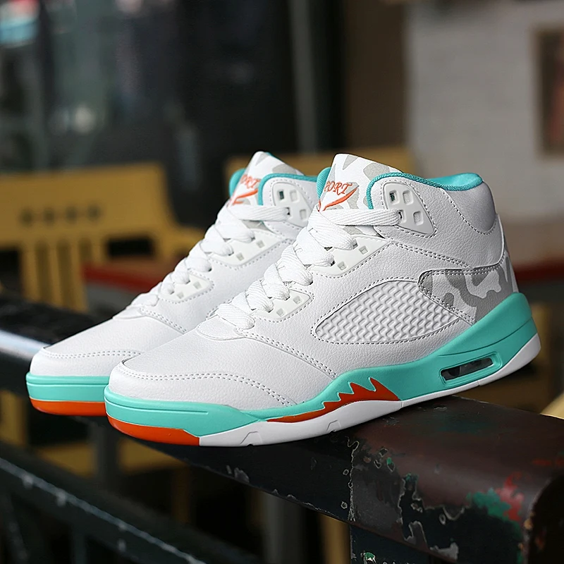 

2018 Retro Man Light Jordan Basketball Shoes Breathable Anti-slip Basketball Sneakers Men Lace-up Sports Gym Ankle Boots Shoes