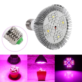 

12W Plant Grow Light 48LED E27 Hydroponic Panel Full Spectrum Indoor Growing Lamp for Greenhouse