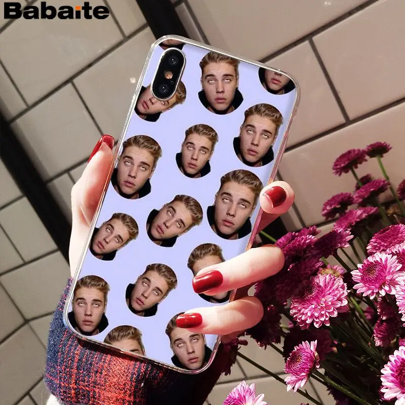 Babaite Justin Bieber Soft Silicone Transparent Phone Case for iPhone 6S 6plus 7 7plus 8 8Plus X Xs MAX 5 5S XR