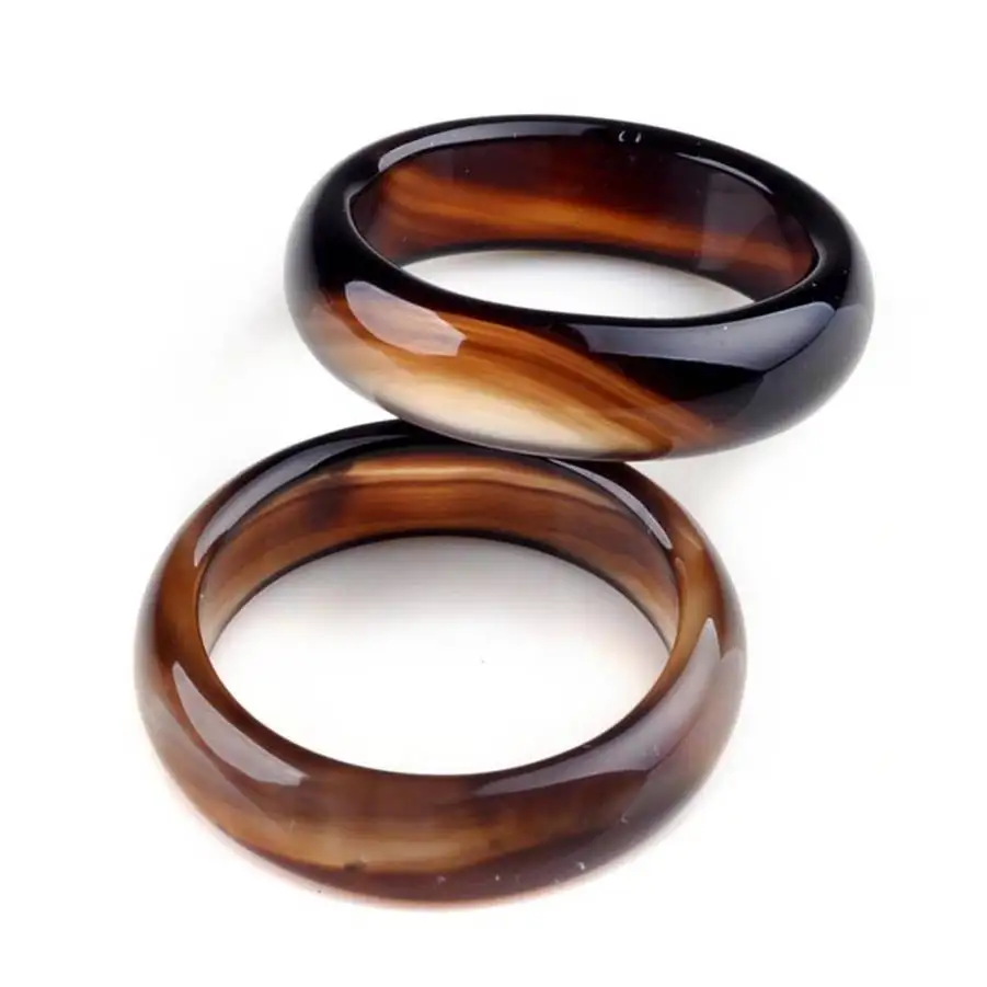 

5pcs Wholesale Natural Stone Ring Multicolour Band Rings For Women men Mixed Size Vintage Jewelry AAAA
