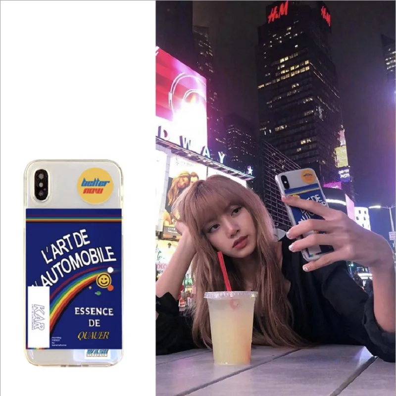 

Lisa same phone case for iPhone X XS XR transparent soft case tpu for iPhone 6 7 8plus