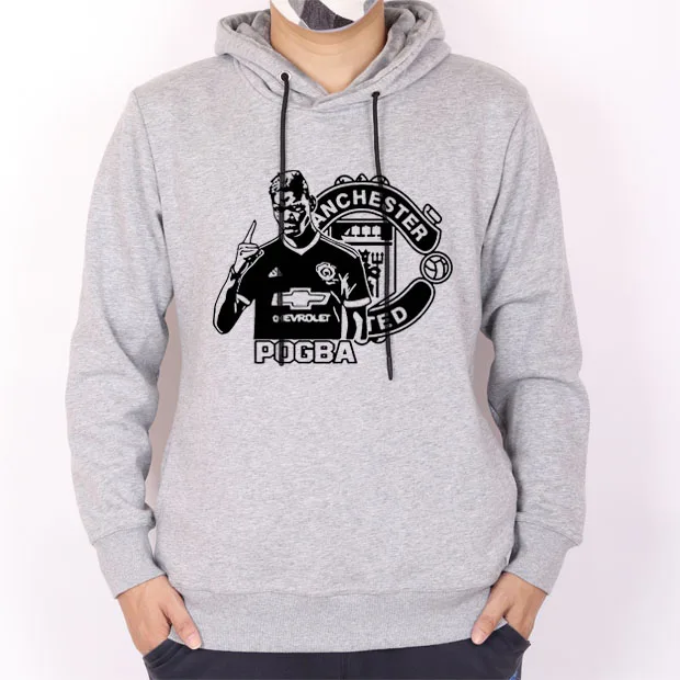 

Manchester Hooides Men's Thick Clothes Paul Pogba Zlatan Ibrahimovic Winter Sweat Robin van Persie Streetwear Solid Ferguson
