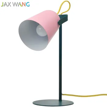 

Nordic Iron Macarons Contrast Color Line Table Lamp Creative Modern Simple Bedroom Bedside Lamp Home Decor Lighting Fixtures