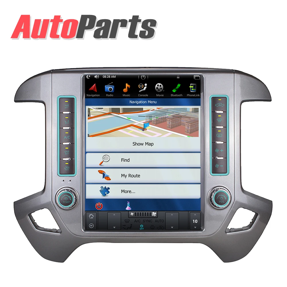 Cheap Android 7.1 12.1" Tesla style Vertical car radio navigation player For Chevrolet Silverado and GMC Sierra 2014 2015 2016 - 2018 5