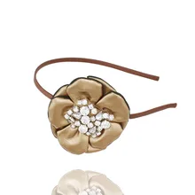 

Korean Jewelry Shine Rhinestone Headband Flower Flora Princess Hairband Crown Cute Hair Accessories Headbands