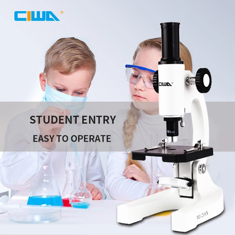 CIWA 200X Профессиональный Биологический микроскоп для студентов научный