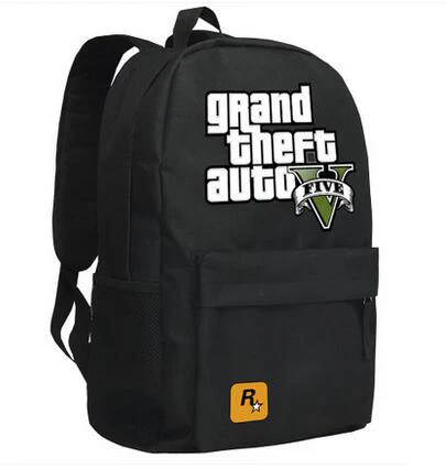 GTA5 рюкзаки для подростков мальчиков школьные сумки Grand Theft autov Galaxy Оксфорд сумка GTA