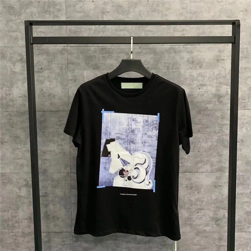 

19SS Oversize Religious oil painting Tee T-shirt Men Women 1:1 High Quality Top Tees
