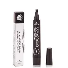 BellyLady уникальный 4 вилка наконечник головка карандаш для бровей водонепроницаемый натуральный долговечный не окрашивающий брови ручка