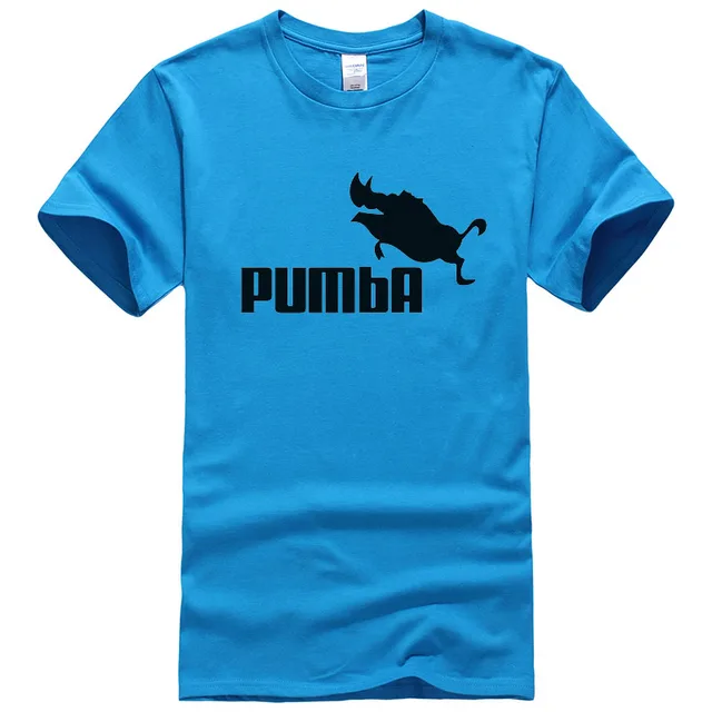 2018 Funny Tee Pumba T Shirt Men Women Brand Clothing Wild Boar Print 100% Cotton Cool tshirt Male Summer Short Sleeve T-shirt 2