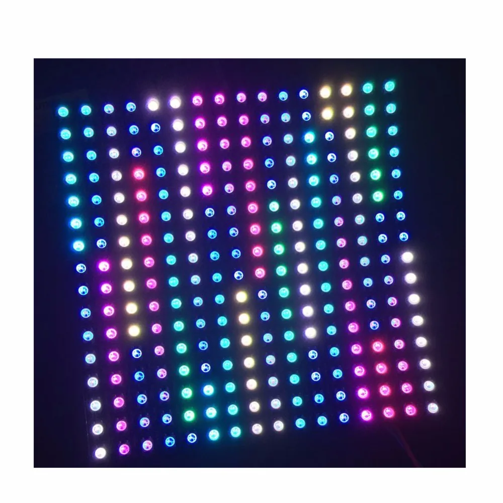 WS2812 5050 16x16 пикселей RGB гибсветодиодный светодиодная матрица индивидуально