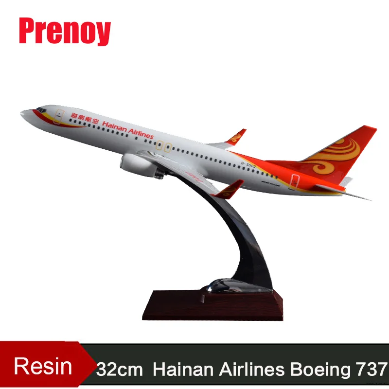 32 см Смола Модель самолета B737 Hainan модель Boeing 737 Самолет Китай Airways авиационная