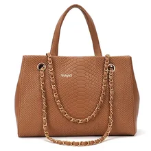 Crocodile Leather Pattern Women Bag PU Leather Wallet Clutch Purse Alligator Stylish Chain Women Messenger Bag