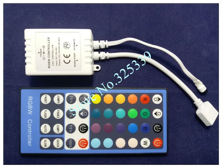 100 комплектов RGBW RGBWW SMD 5050 5 м водонепроницаемая светодиодная лента фонарик RGB+ белая лента+ 40 кнопочный пульт дистанционного управления+ 3A адаптер питания