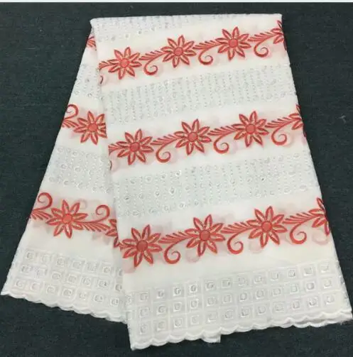 

100%cotton swiss voile lace farbic with stones african dry lace high quality nigerian cotton fabric for women 5yards/lot PLM-60