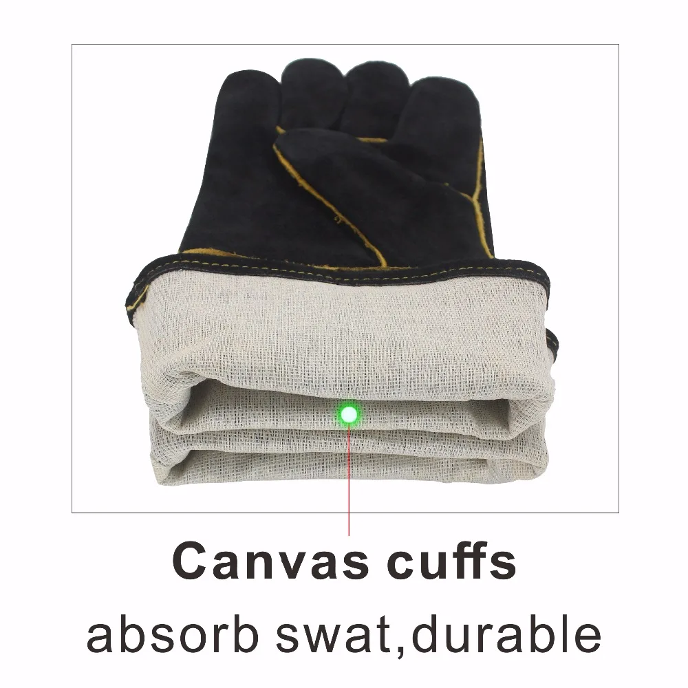 GANT DE CHANTIER,14 inchesgants de soudage 013027L, noirs