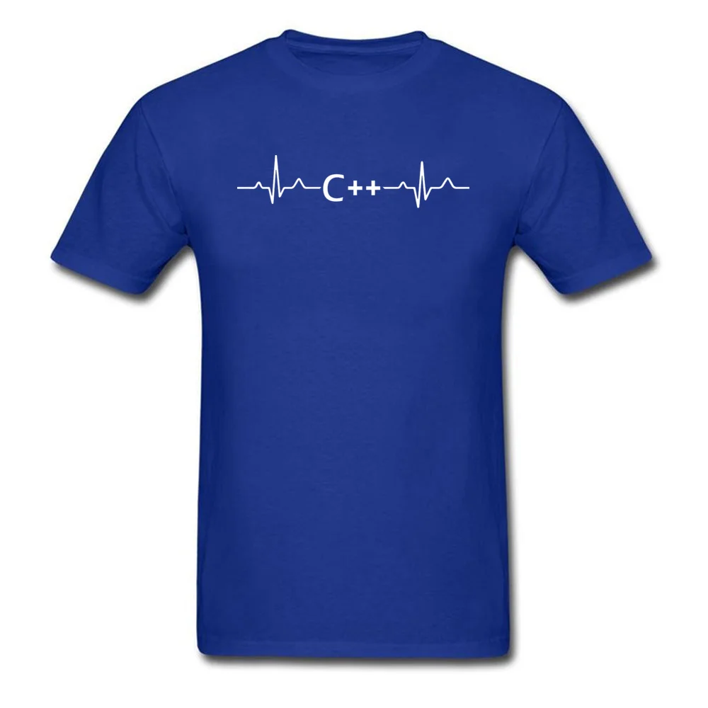 Программирование сердцебиение C Lauguage хакер футболка научный программист Jave мужская летняя хлопковая футболка с коротким рукавом уникальные Топы И Футболки - Цвет: Blue