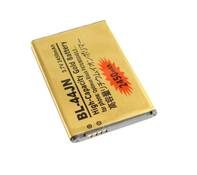10 шт./лот 2450 мАч BL 44JN Gold Сменный аккумулятор для LG Optimus Black P970 MS840 L5 P690 P693 P698 E510 E610 E615