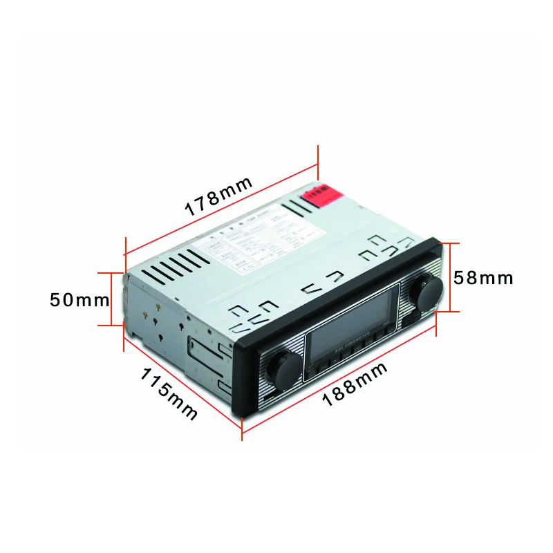 Bluetooth MP3 автомобильный стерео приемник USB порт и автомобильный, с sd-картой стерео с одним Din FM радио 3,5 мм вспомогательный вход дистанционное управление