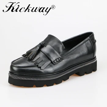 

Flat Shoes Women Genuine Leather Flat Flower Shoes Women Fringe Shoes Woman Boat Shoes Women Round Toe Tassel Flat Platforms