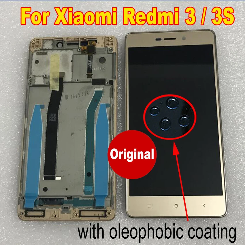 100% протестированный оригинальный датчик для XIAOMI Hongmi Redmi 3 / 3S Pro ЖК-дисплей