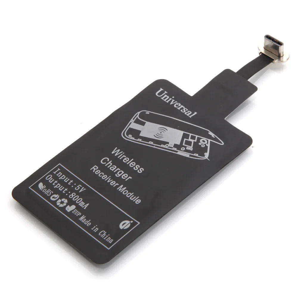 

COOKZU Wireless Charger Receiver QI Charging Adapter Receiver Pad Coil for iphone for Samsung for Android Micro Type C Huawei