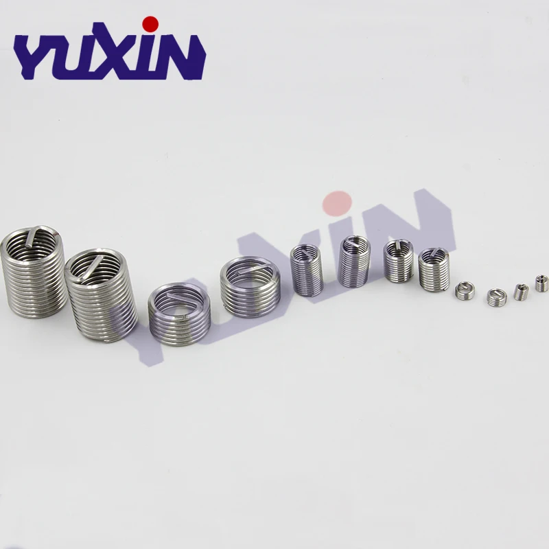 100 шт. M6 * 1 0 1D проволочная резьба вставка из нержавеющей стали 304 втулка винта Helicoil